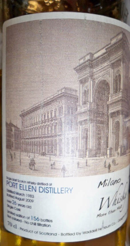 Port Ellen 26y - 83-09 - Waddell Hepburn for Milano Whisky Festival 2009, 176btl - 56%