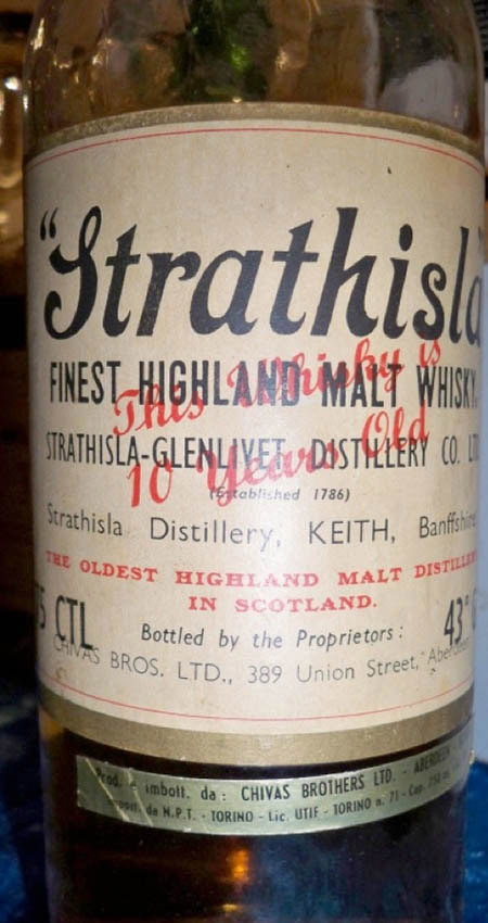 Strathisla 10y - 1955 - OB for Chivas Brothers, Finest Highland Malt Whisky - 43%