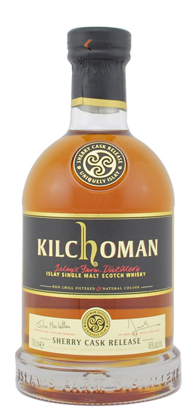 Kilchoman 05y - 07-12 - Sherry Cask Release, Black Label, 6.000btl - 46%