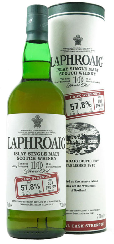 Laphroaig10y - 2009 - Cask Strength Batch 001 FEB.09 - 57,8%