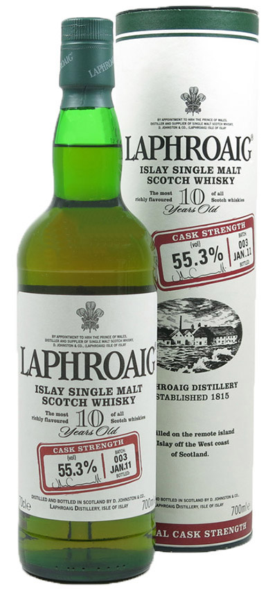 Laphroaig 10y - 2011 - Cask Strength Batch 003 JAN.11 - 55,3%
