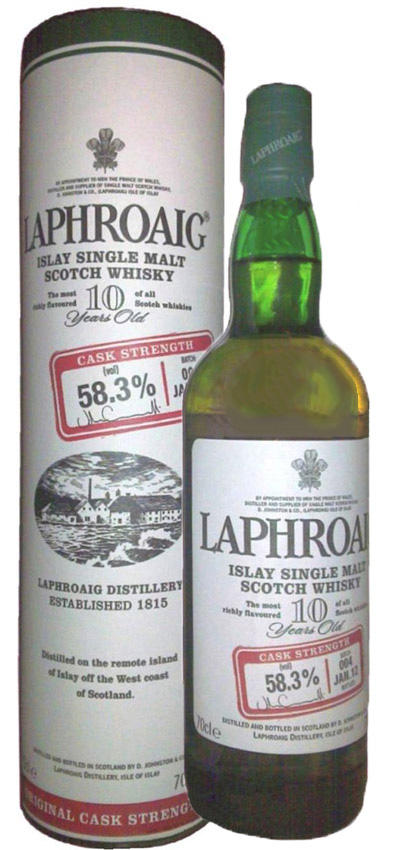 Laphroaig 10y - 2012 - Cask Strength Batch 004 JAN.12, - 58,3%