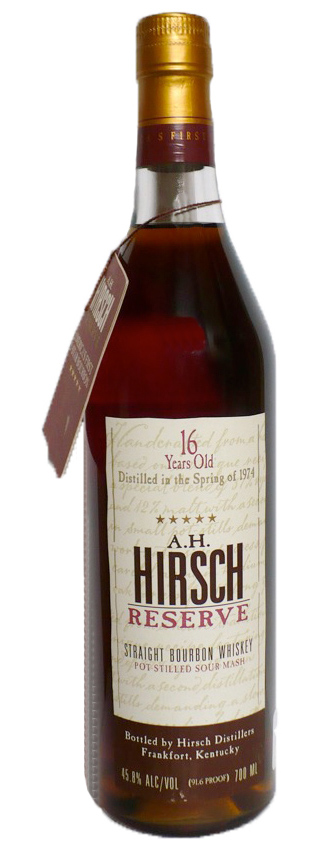 A.H. Hirsch 16y - 1974 - Reserve Kentucky Bourbon - American Oak - 45,8%