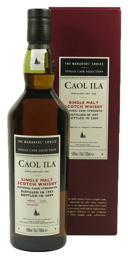 Caol Ila 11y - 97-09 - Managers’ Choice, cask 14185, 366btl - 58%