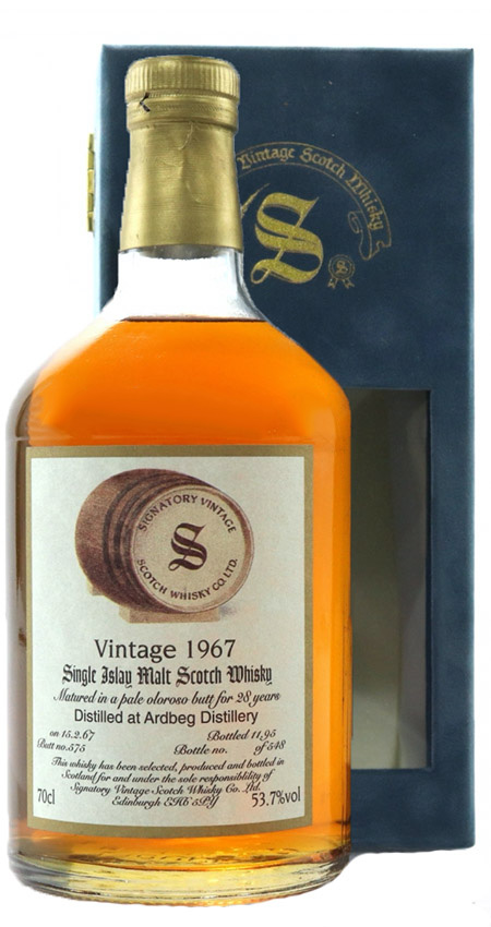 Ardbeg 28y - 67-95 - Signatory Pale Oloroso, cask 575, 548btl - 53,7%
