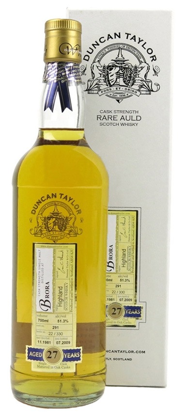 Brora 27y - 81-09 - Duncan Taylor´s Rare Auld, Oak Cask 291, 330btl - 51,3%