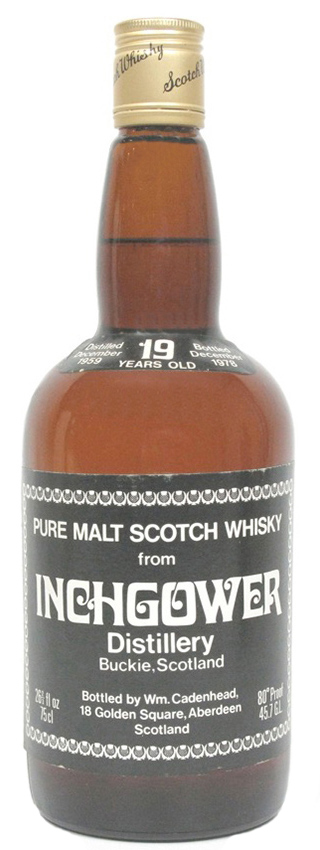Inchgower 19y - 59-78 - Cadenhead´s dumpy brown bottle, 26 2/3 fl oz, 80 Proof - 46%