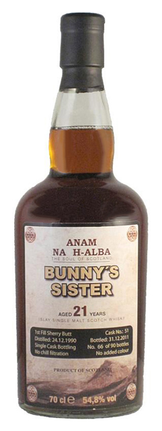 Bunnahabhain 22y - 90-12 - John McDougall, Golden Cask CM178, 220btl - 54,5%