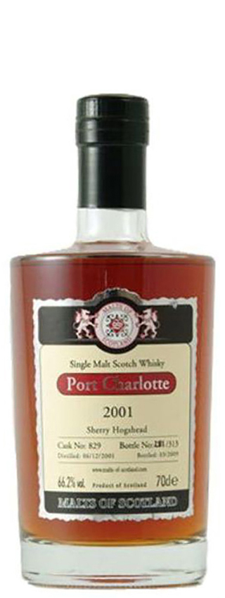 Port Charlotte 07y - 01-09 - MoS, Sherry Hogshead #829, 313btl - 66,2%