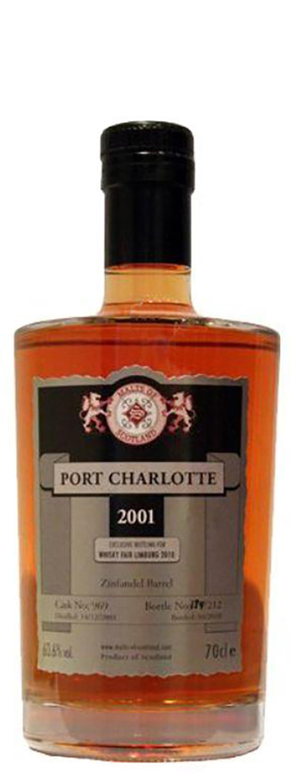 Port Charlotte 08y - 01-10 - MoS, WF 2010, Zinfandel Barrel Cask 969, 212btl - 60,6%