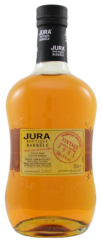 Jura 15y - 95-10 - OB, Boutique Barrels, Bourbon JO Cask Finish, 300btl - 0,5ppm - 56,5%