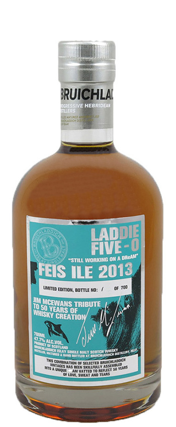 Bruichladdich - 2013 - OB, Five-O Vating, 700btl - 47,7%