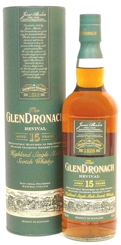 Glendronach 15y - 96-11 - OB, Revival, Oloroso Sherry Casks - 46%