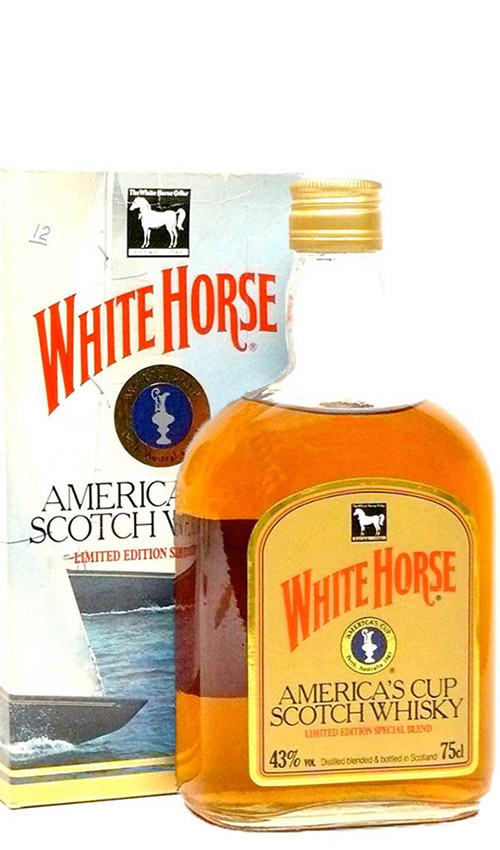 White Horse 12y - 1987 - OB, Blend, America´s Cup in Australien, 0,75L - 43%