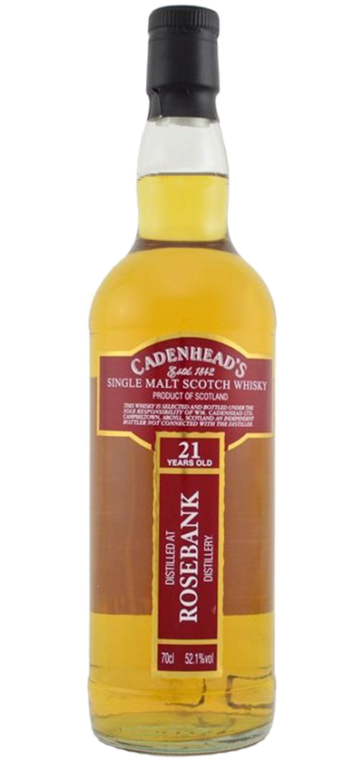 Rosebank 21y - 91-12 - Cadenhead Closed Distilleries, Bourbon Barrel, 186btl - 52,1%