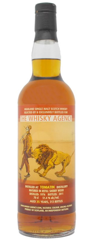 Tomatin 35y - 76-11 - TWA, Moody Lions, Refill Sherry Wood, 313btl - 51,4%
