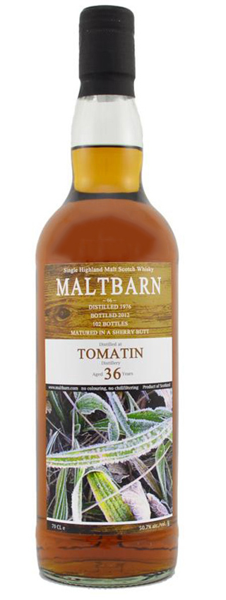 Tomatin 36y - 76-12 - Maltbarn, No.06, Sherry Butt, 102btl - 50,7%