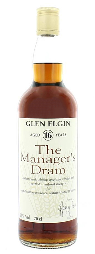 Glen Elgin 16y - 1993 - OB, Manager’s Dram, for friends & staff only, sherry cask - 60%