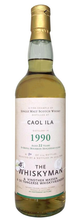 Caol Ila 22y - 90-13 - Whiskyman, Refill Bourbon Hogshead #12505, 105btl - 52,1%