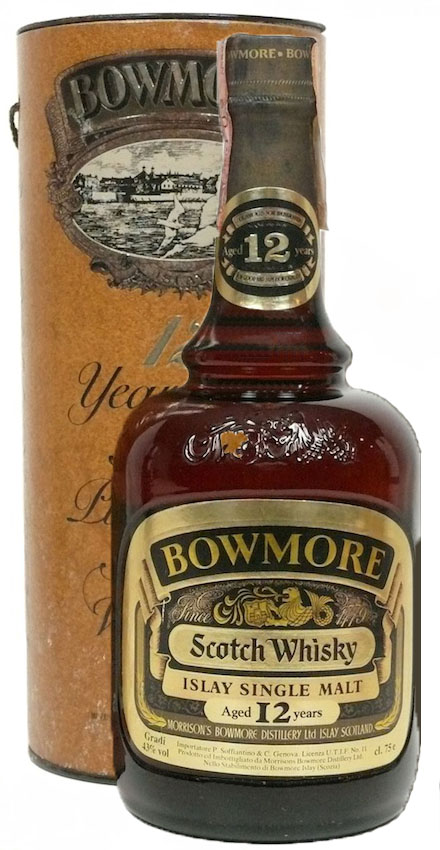 Bowmore 12y ~60-70er - OB Dumpy brown bottle - 43%