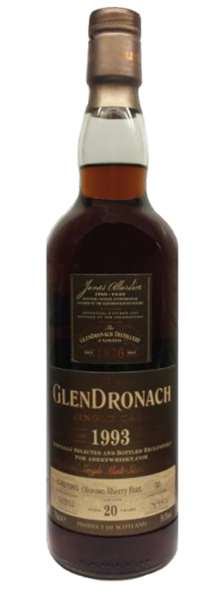 Glendronach 20y - 93-13 - OB for Abbey Whisky, Oloroso Sherry #33, 592btl - 59,1%