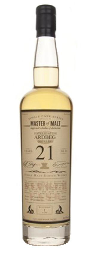 Ardbeg 21y - 92-13 - Master o.M. 286btl, Refill Hogs. #430 - 42,5%