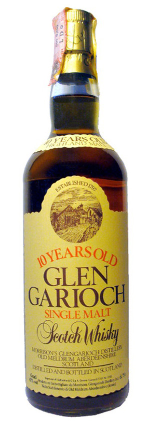 Glen Garioch 10y ~80-90 - OB old label, 0,75L - 43%