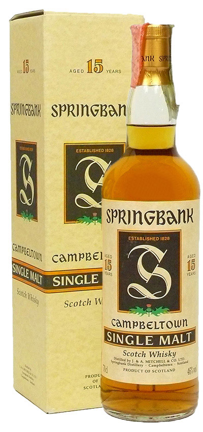 Springbank 15y - Mitte 1990er - OB, Green Thistle, BC 94/320 - 46%