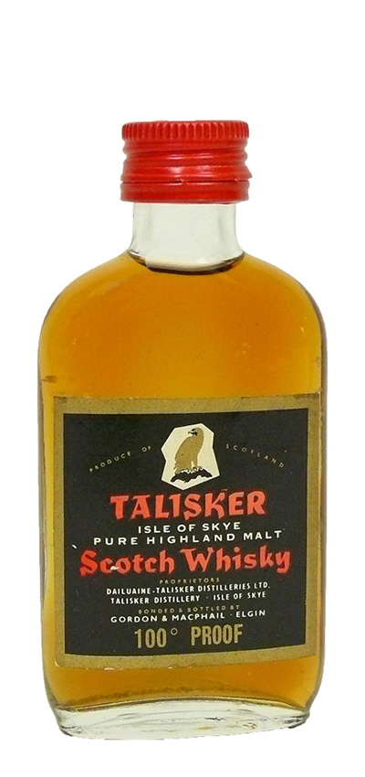Talisker - 1970er - G&M, 100 proof, golden eagle, red screw cap - 57,1%