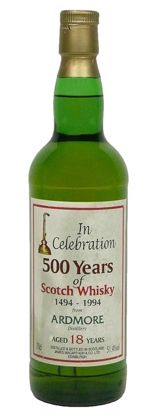 Ardmore 18y - 76-94 - JMA, 500y of Scotch Whisky 1494-1994, Bourbon C. - 51,4%