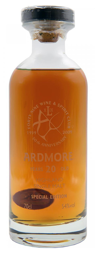 Ardmore 20y - 89-09 - UD, 50th Anniversary 1959-2009 49 Wine & Spirit Club - 54%