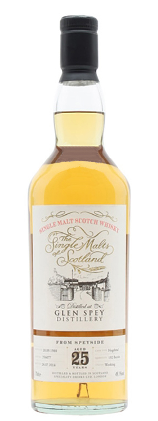 Glen Spey 25y - 88-14 - SD, Single Malts of Scotland, Hogshead #356077, 192btl - 49,1%