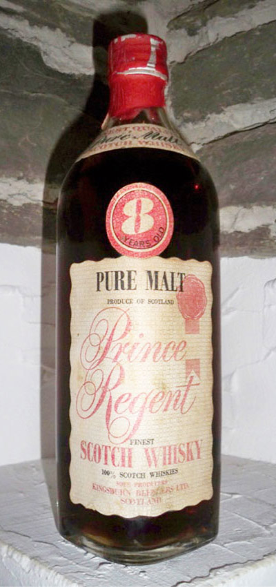 Prince Regent 8y - 1970er very dark Pure Malt - 43%