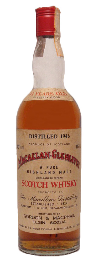 Macallan 33y - 1946 - G&M Pure Highland Malt, Sherry Wood, Import Pinerolo - 40%