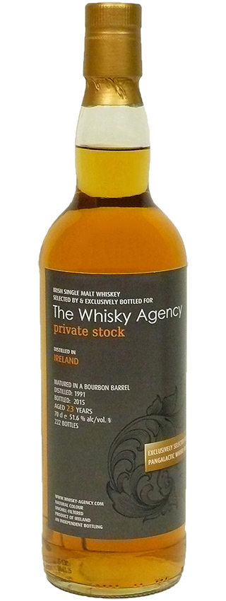 Irish Single Malt 23y - 91-15 - TWA for PGW, Bourbon Barrel, 222btl - 51,6%