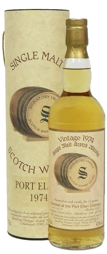 Port Ellen 17y - 74-92 - Signatory Vintage Collection, Oak casks 6204 -05, 1200btl - 43%