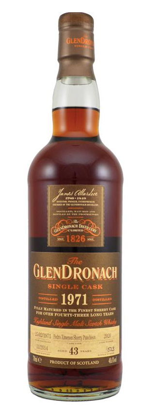 Glendronach 43y - 71-14 - OB, Single Cask, Batch 11, PX Punch #2920, 523btl - 48,6%
