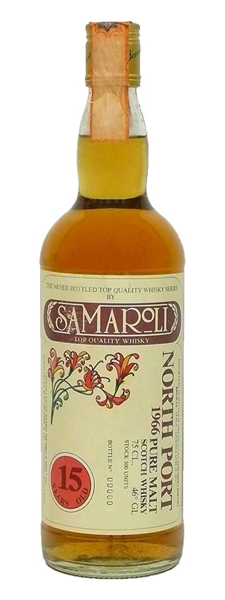 North Port 15y - 66-81 - Samaroli Pure Malt, Flower label, 300btl - 46%