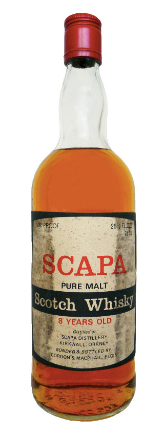 Scapa 8y ~1970er - G&M, White / Black Label Pure Malt, 100°Proof - 57,1%