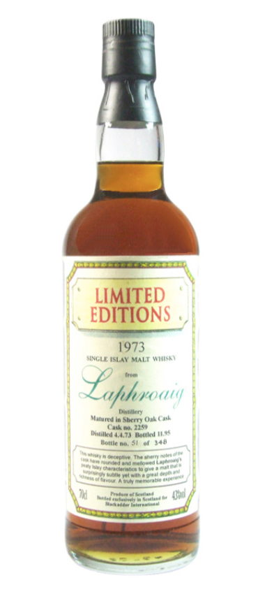Laphroaig 22y - 73-95 - Blackadder, Sherry Wood Cask 2259, 348btl - 43%