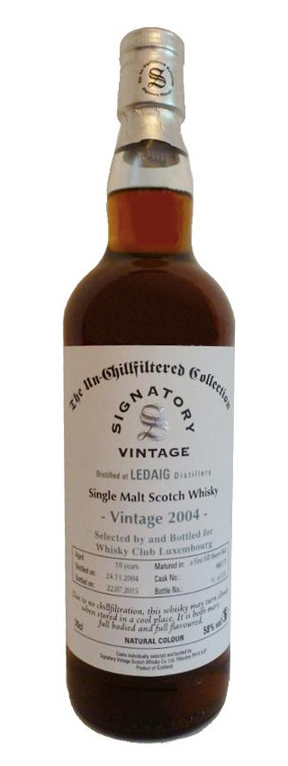Ledaig 10y - 04-15 - Signatory, 1st Fill Sherry Butt 900173 - 58%