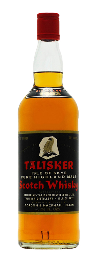 Talisker - 1953 - G&M, Black label, golden eagle, printed in red, white and gold - 40%