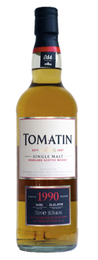 Tomatin 18y - 90-08 - OA for FW Uwe´s Choice Nr.1, 1st Refill Bourbon #16351, 173btl - 58,3%