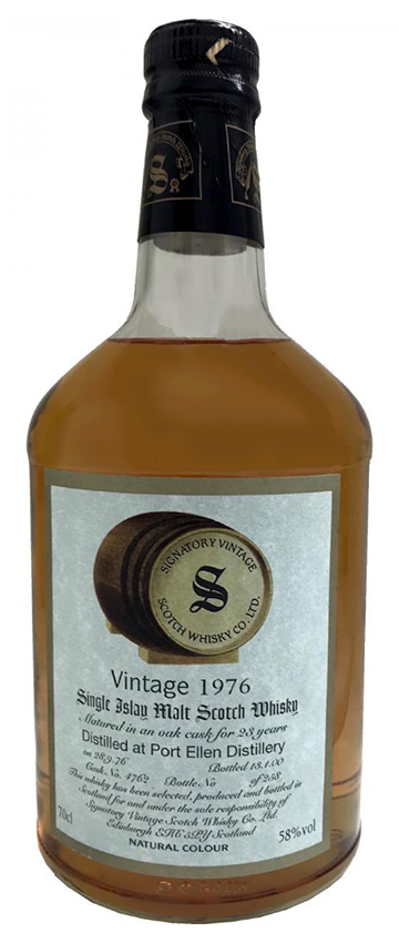Port Ellen 23y - 76-00 - Signatory Vintage Collection, Oak Cask 4762, 258btl - 58%