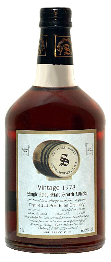 Port Ellen 23y - 78-02 - Signatory Vintage Collection, Sherry cask 5265, 464btl - 60,9%