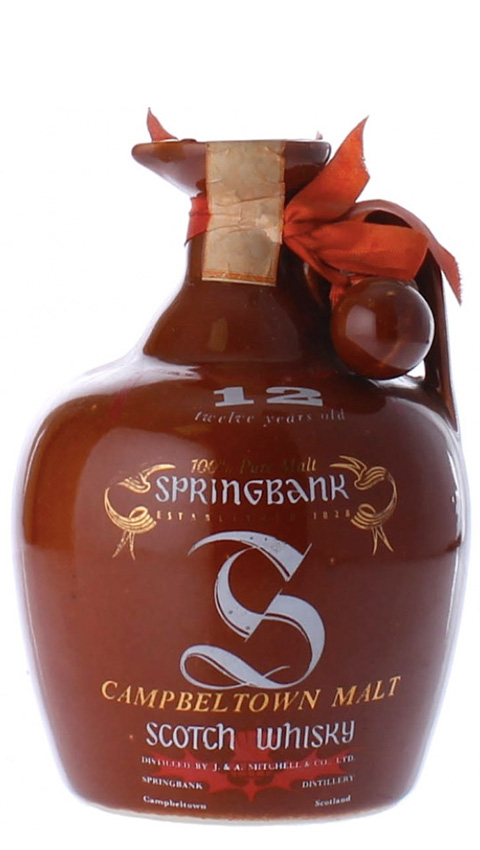 Springbank 12y ~1970er - 100% Pure Malt Ceramic Jug, brown, 75cl - 43%