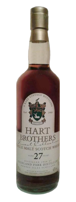 Highland Park 27y - 1968 - Hart Brothers Finest Collection - 43%
