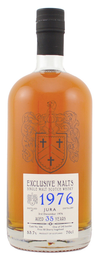 Jura 35y - 1976 - Creative WC, Exclusive Malts, 1.fill Sherry Hog. #506, 240btl - 53,7%