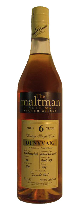 Dunyvaig 06y - 08-15 - Meadowside for Alba, The Maltman, Bourbon #42, PX Finish, 389btl - 52,2%