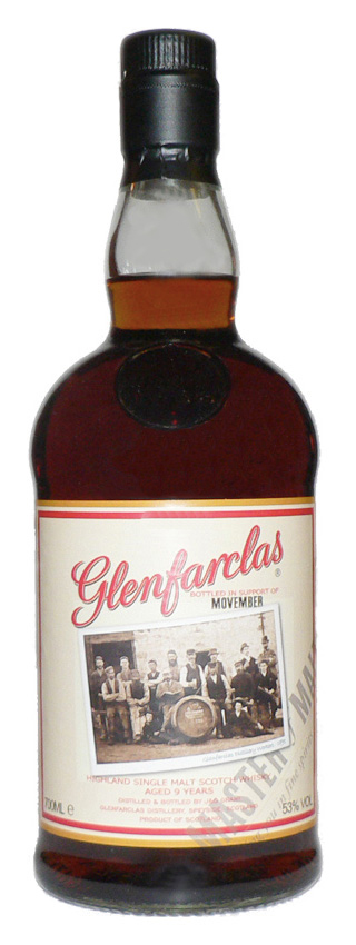 Glenfarclas 09y - 02-11 - OB, Movember 2011, Two Oloroso Sherry Hogsheads - 53%